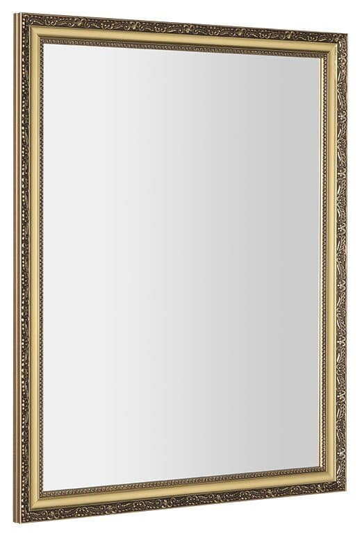 BOHEMIA lustro w drewnianej ramie 68,6x88,6cm, złoto