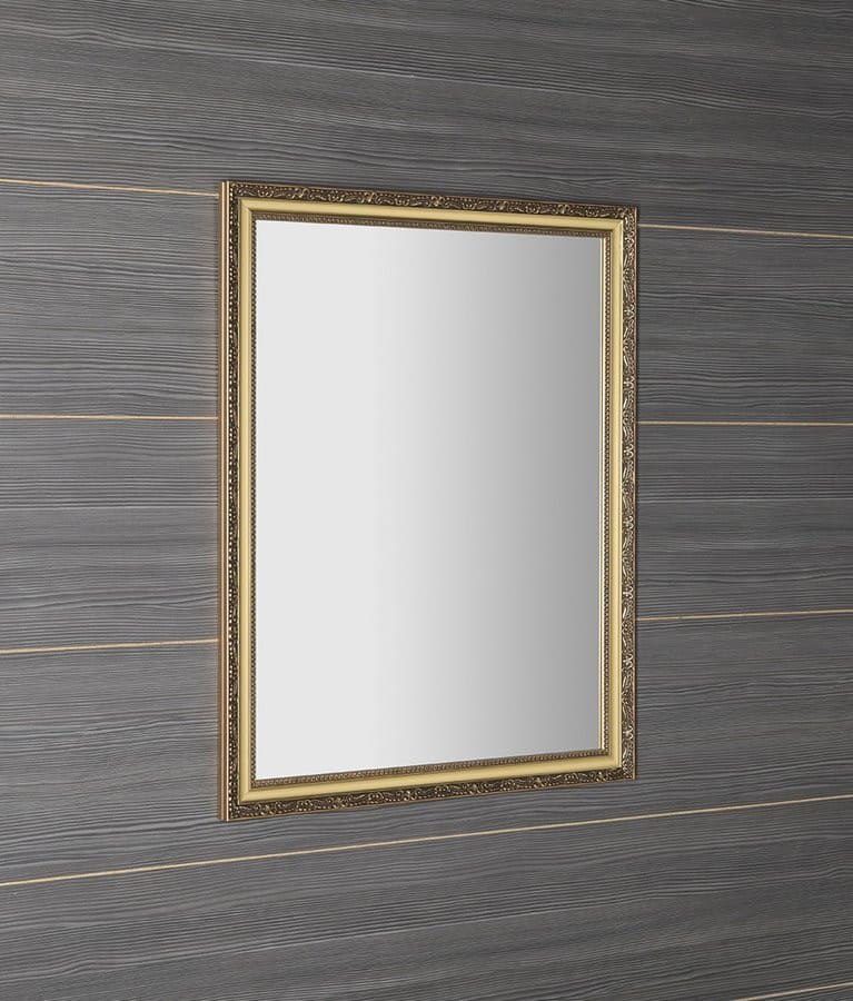 BOHEMIA lustro w drewnianej ramie 68,6x88,6cm, złoto