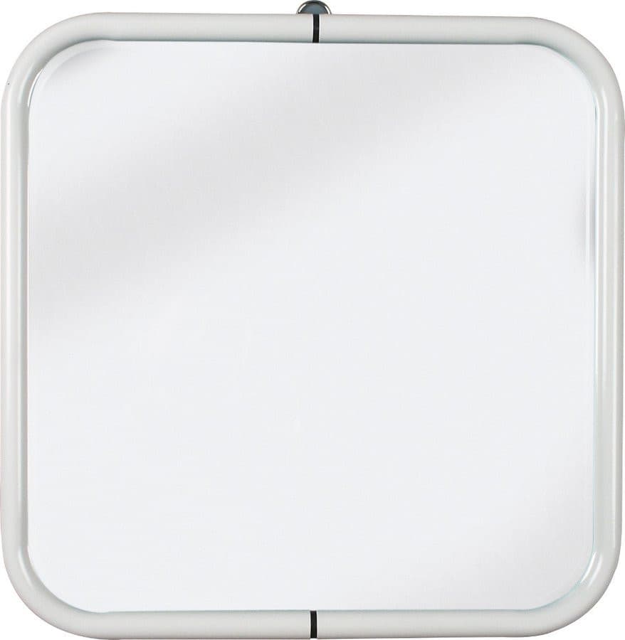 WHITE LINE lustro w ramie 44x44cm, biały