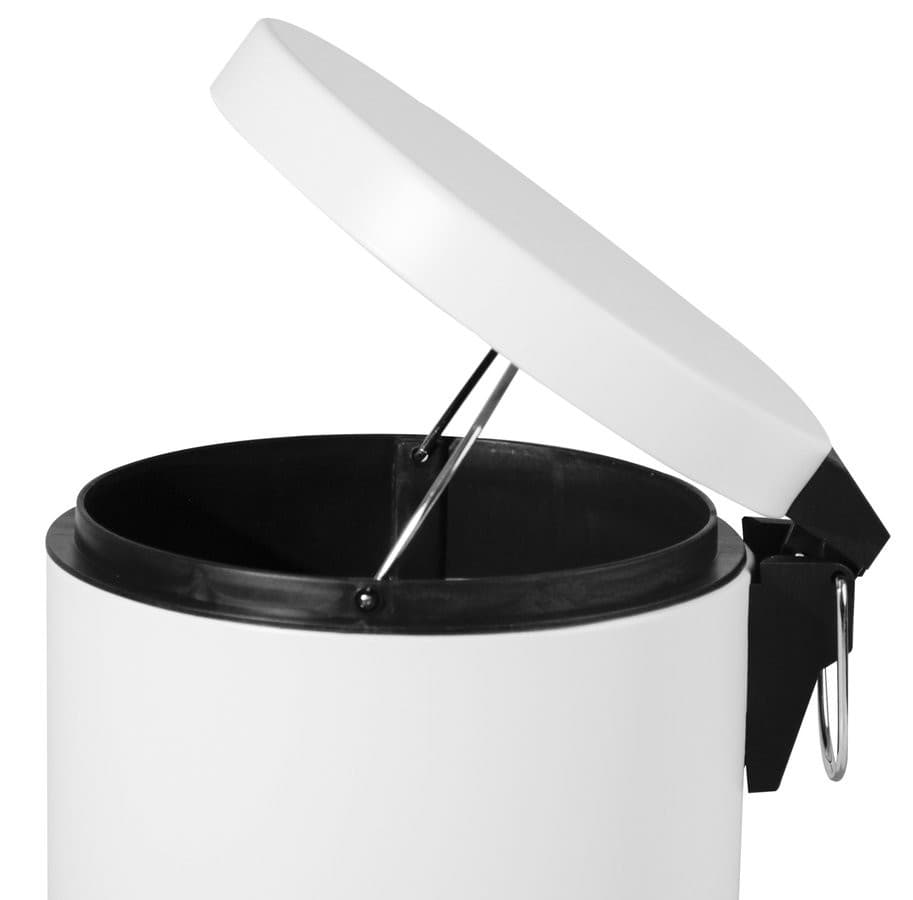 SIMPLE LINE kosz na śmieci okrągły 3l, biały mat
