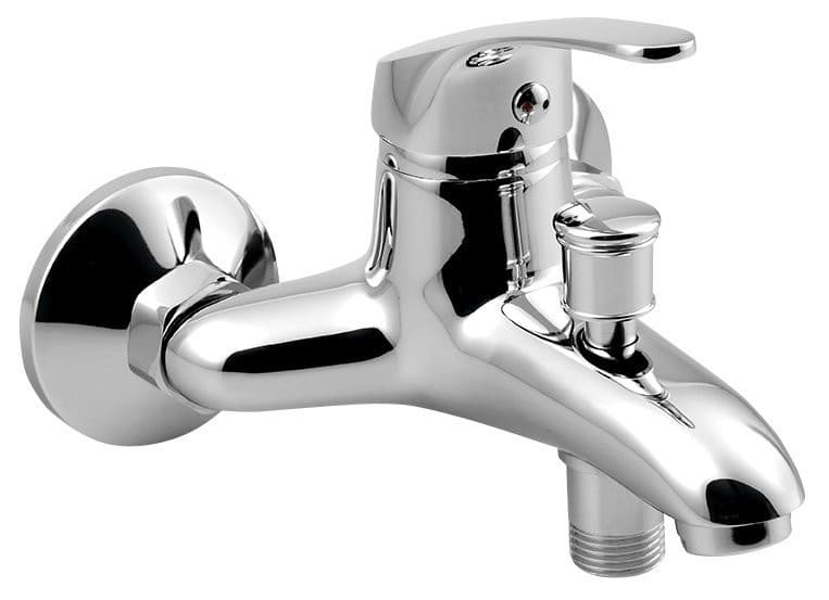 AQUALINE 35 bateria wannowa ścienna, 100mm rozstaw, chrom