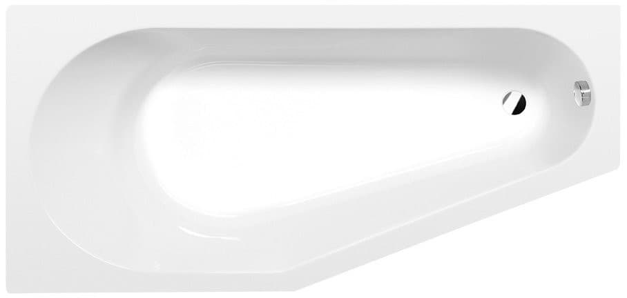 TIGRA L wanna asymetryczna 170x80x46cm, lewa, biały
