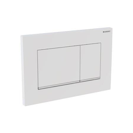 GEBERIT SIGMA30 przycisk spłukujący, biały połysk/chrom