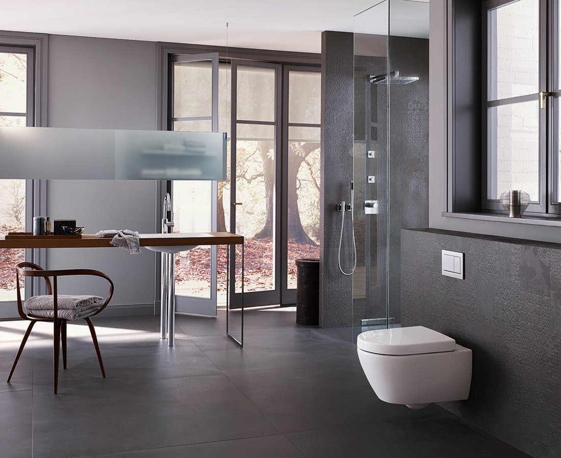 GEBERIT SIGMA30 przycisk spłukujący, biały połysk/chrom