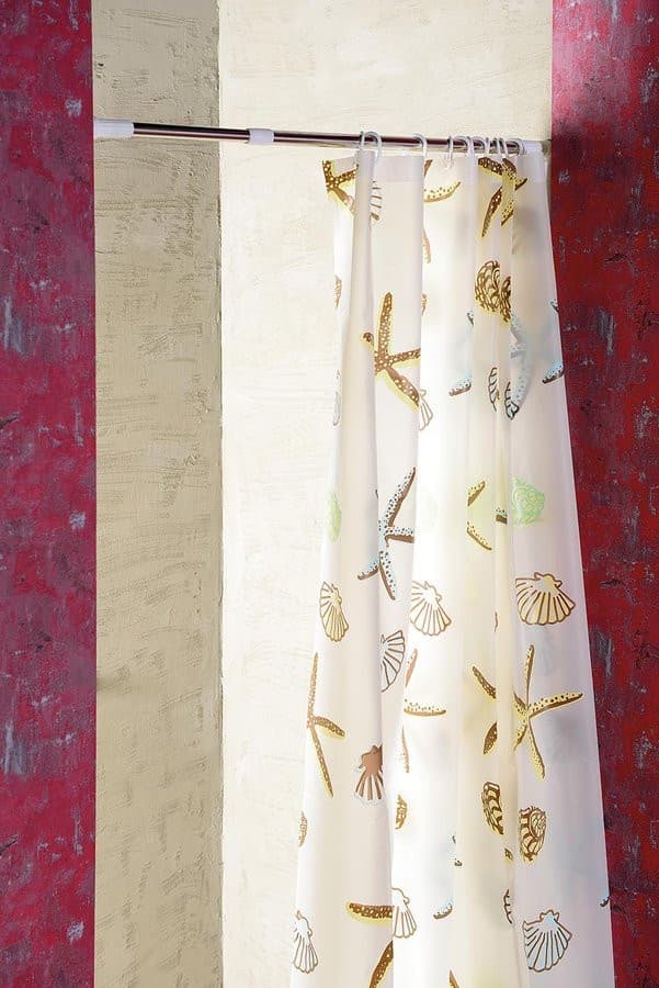 Zasłonka prysznicowa 180x200cm, winyl, gwiazdy