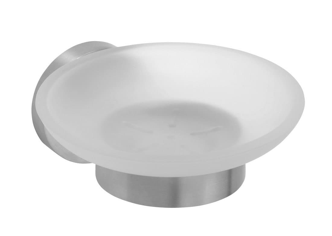 X-STEEL mydelniczka, szkło mleczne, stal nierdzewna mat
