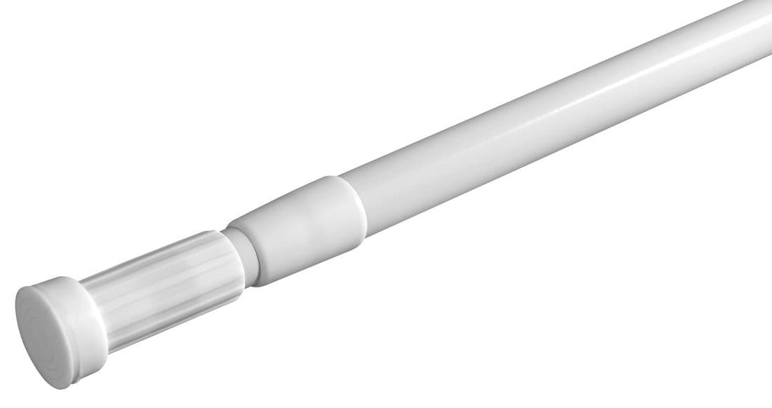 Drążek teleskopowy 110-200cm, aluminium, biały