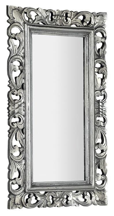 SAMBLUNG Lustro w ramie, 40x70cm, srebro
