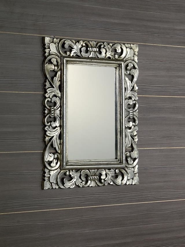 SAMBLUNG Lustro w ramie, 60x80cm, srebro