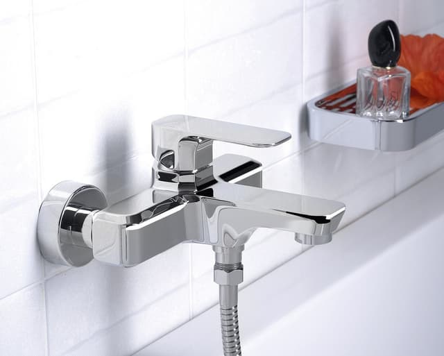 SPY bateria wannowa ścienna, chrom