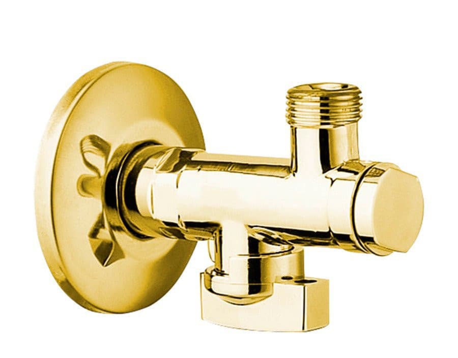 Zawór kątowy 1/2&quot;x 3/8&quot;, złoto