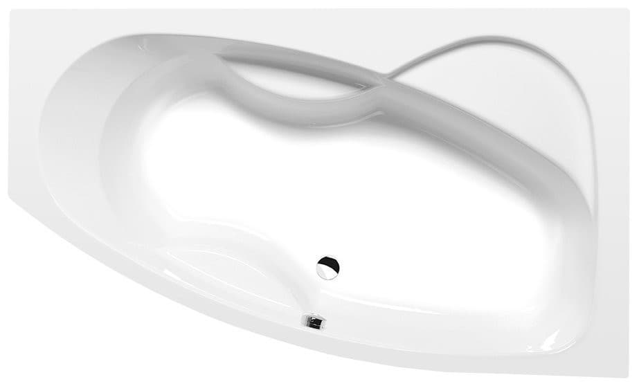 MAMBA R wanna asymetryczna 160x95x44cm, biała