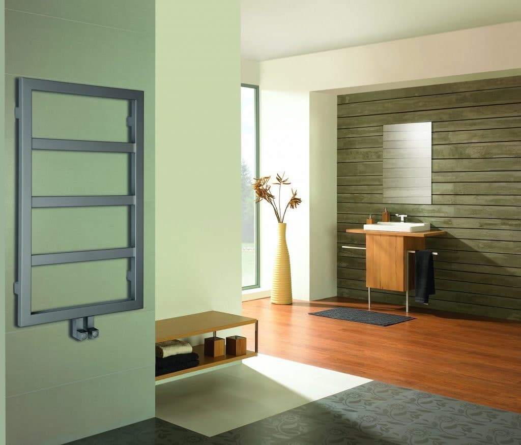DENALI grzejnik 550x904 mm, srebrny ze strukturą