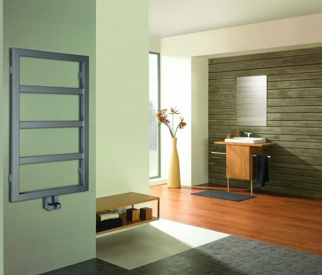 DENALI grzejnik 550x904 mm, srebrny ze strukturą