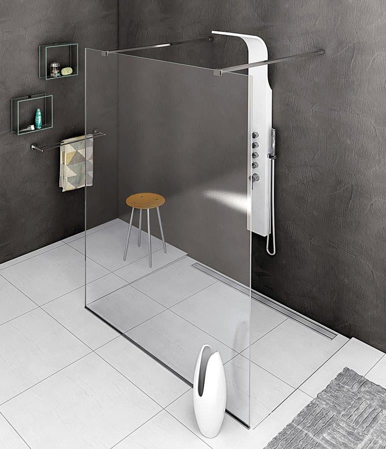 MODULAR SHOWER jednoczęściowa ścianka WALK-IN, 1200mm