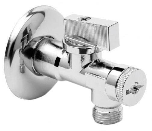ARCO zawór kątowy A-80 1/2&quot;x1/2&quot; z filtrem, anticalc, chrom