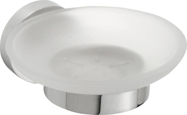 X-ROUND mydelniczka, szkło mleczne, chrom
