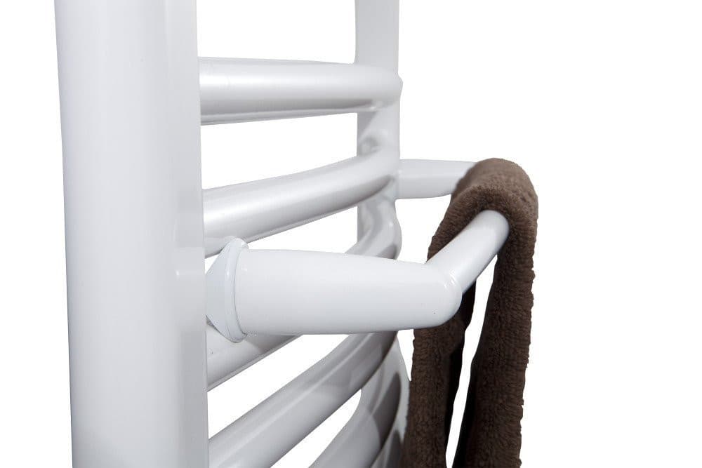 Wieszak na ręczniki na grzejnik 46cm, prosty, biały