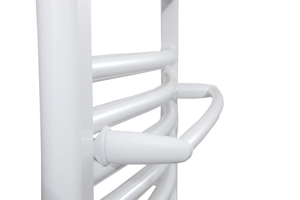 Wieszak na ręczniki na grzejnik 43cm, obły, biały