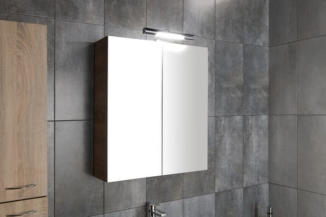 ANDREA LED oświetlenie ścienne, 5 W, 284x32x134 mm, IP44, chrom
