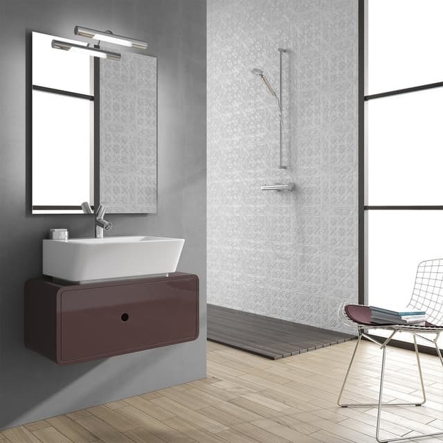 ANDREA LED oświetlenie ścienne, 5 W, 284x32x134 mm, IP44, chrom