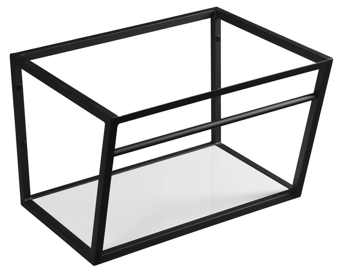 SKA konsola pod umywalkę z półką 600x400x460mm, czarny mat,