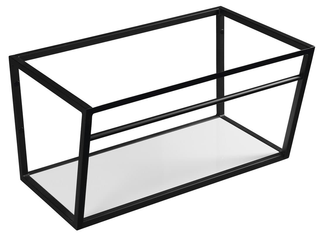 SKA konsola pod umywalkę z półką 750x400x460mm, czarny mat