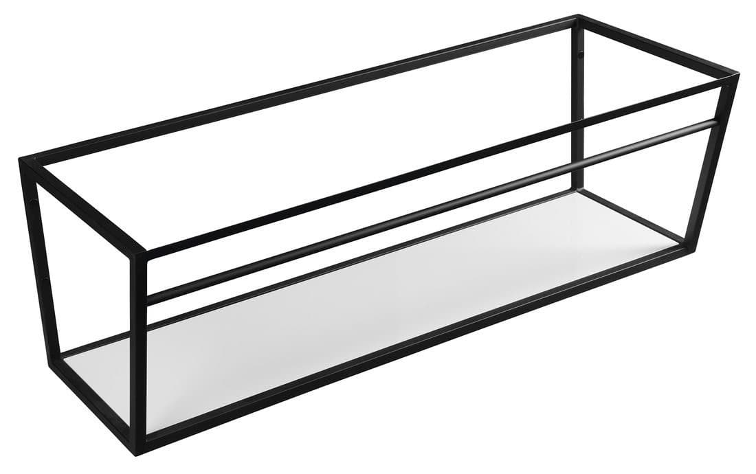 SKA konsola pod umywalkę z półką 1200x400x460mm, czarny mat