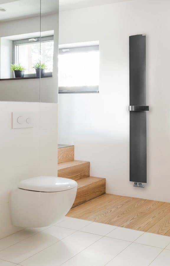 OTHELLO MONO SLIM grzejnik aluminiowy 300x1890mm, czarny mat