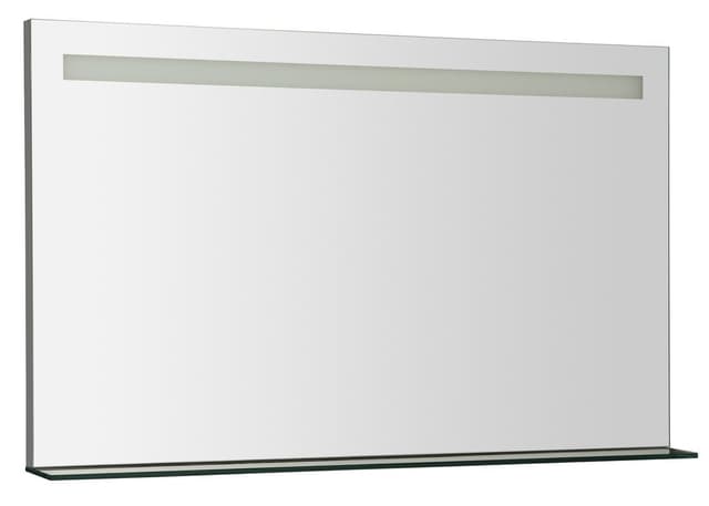 BRETO lustro z oświetleniem LED i półką 100x60,8cm