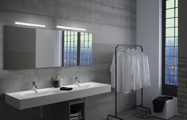 IRENE 2 oświetlenie ścienne LED, 9 W, 500x35x77 mm, IP44, chrom
