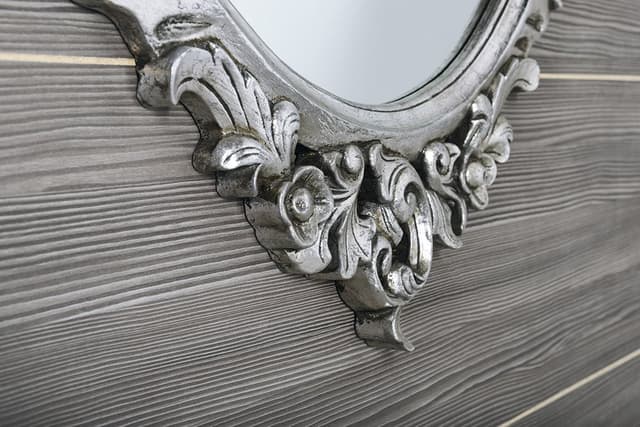 DESNA Lustro w ramie, 80x100cm, srebro