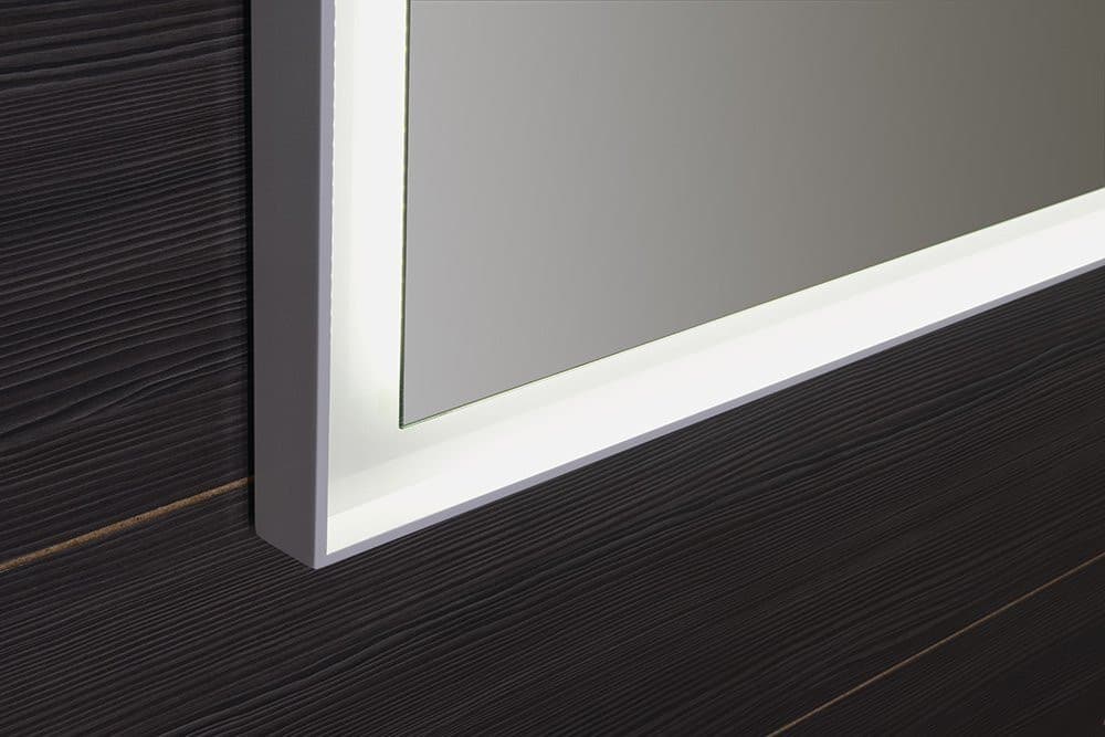 FLUT Lustro z podświetleniem LED 120x70cm, białe