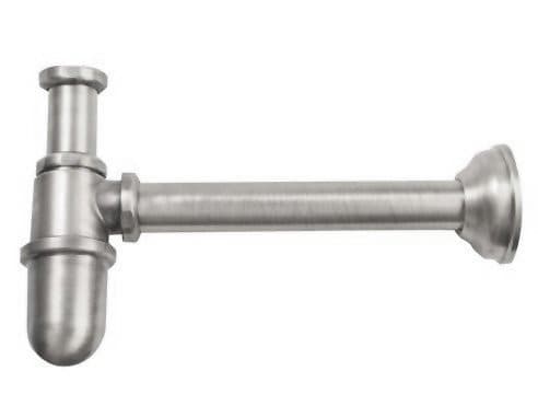 RETRO Syfon umywalkowy 5/4&quot;, odpływ 32mm, nikiel szczotkowany