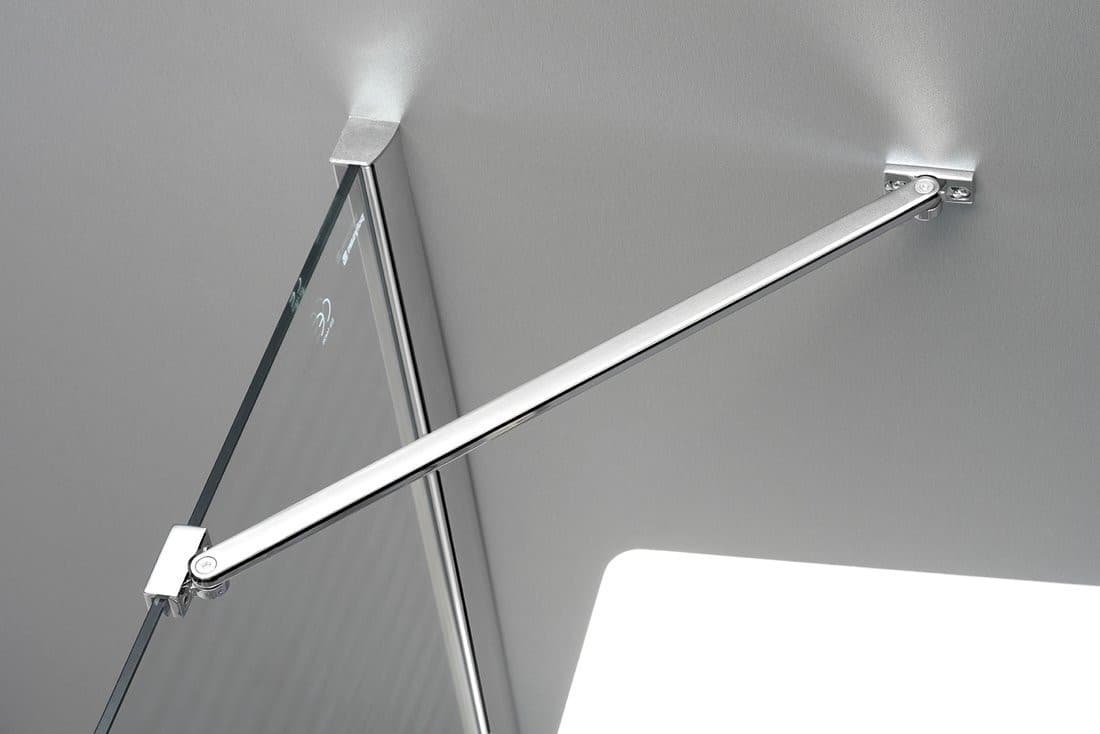 FORTIS drzwi do wnęki 3 częściowe 1300 mm, szkło czyste, lewe