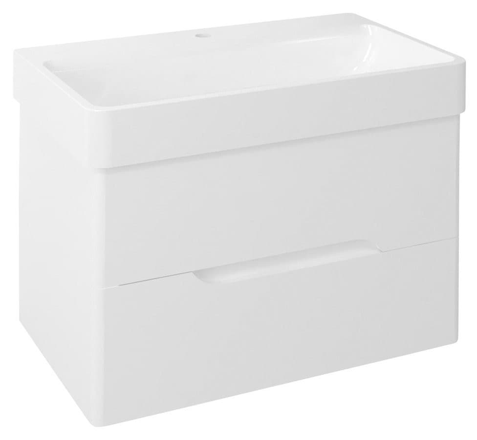 MEDIENA szafka umywalkowa 76x51x48,5cm, biały mat/biały mat
