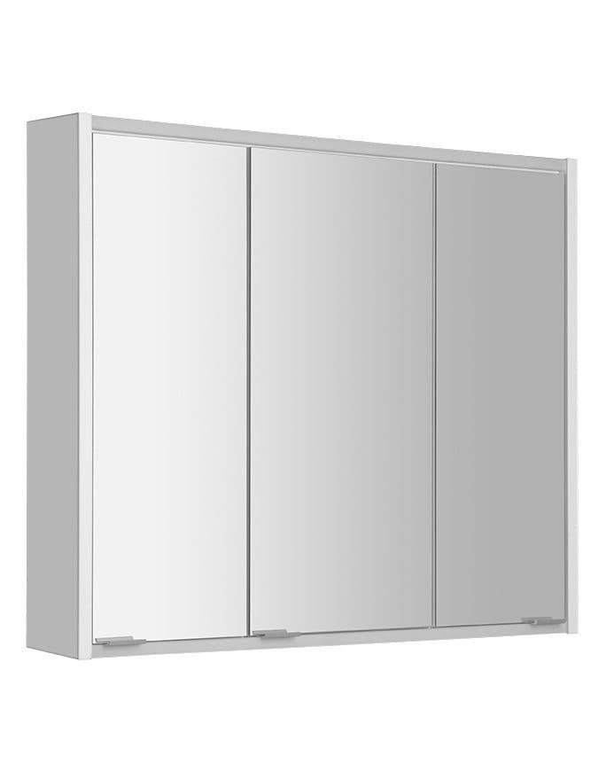 BATU szafka z lustrem 80x71x15cm, 2x oświetlenie LED, biały