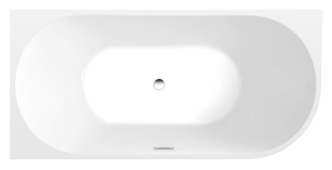 TIBERA L wanna przyścienna, narożna 170x80cm, biały