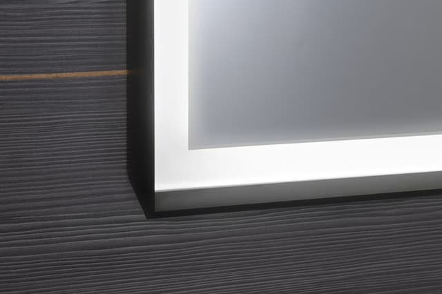 SORT lustro z oświetleniem LED 120x70cm, czarny mat