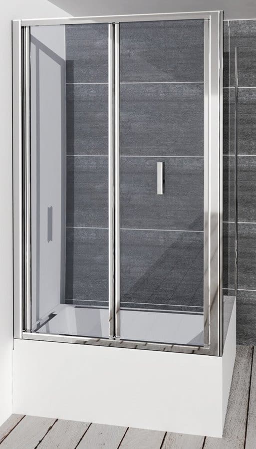 DEEP drzwi prysznicowe składane 1000x1650mm, szkło czyste