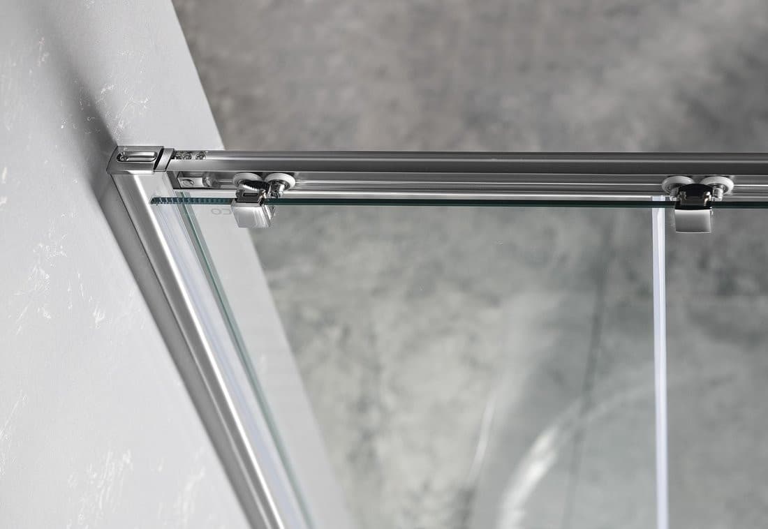SIGMA SIMPLY drzwi prysznicowe przesuwne 1100mm, szkło Brick