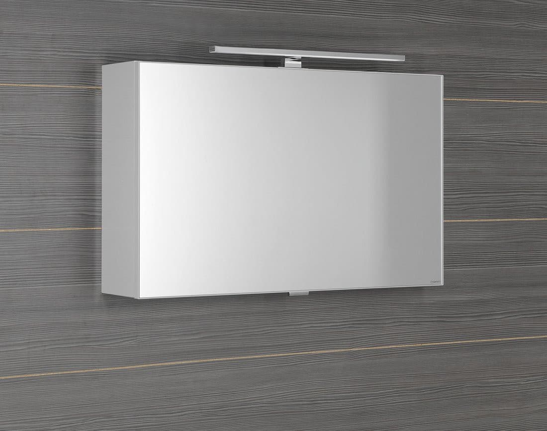 CLOE szafka z lustrem z oświetleniem LED, 80x50x18cm, biała