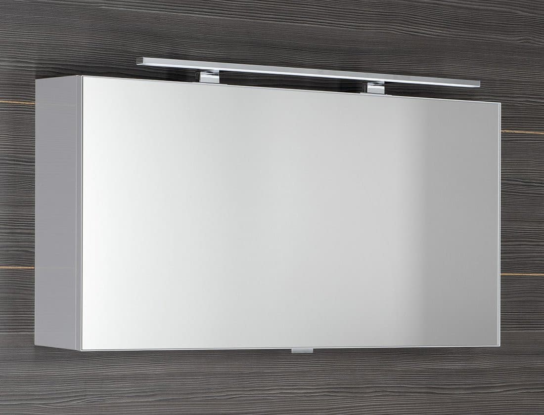 CLOE szafka z lustrem z oświetleniem LED, 100x50x18cm, biała