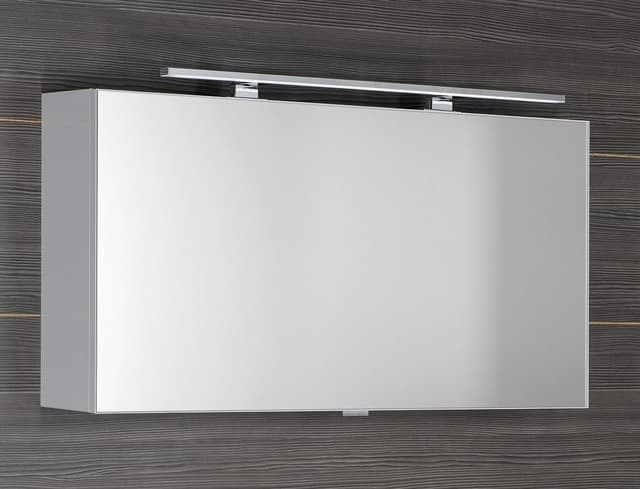 CLOE szafka z lustrem z oświetleniem LED, 100x50x18cm, biała