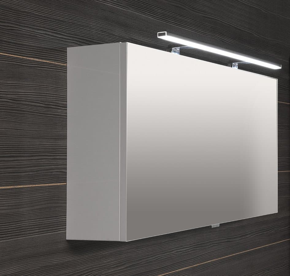 CLOE szafka z lustrem z oświetleniem LED, 100x50x18cm, biała