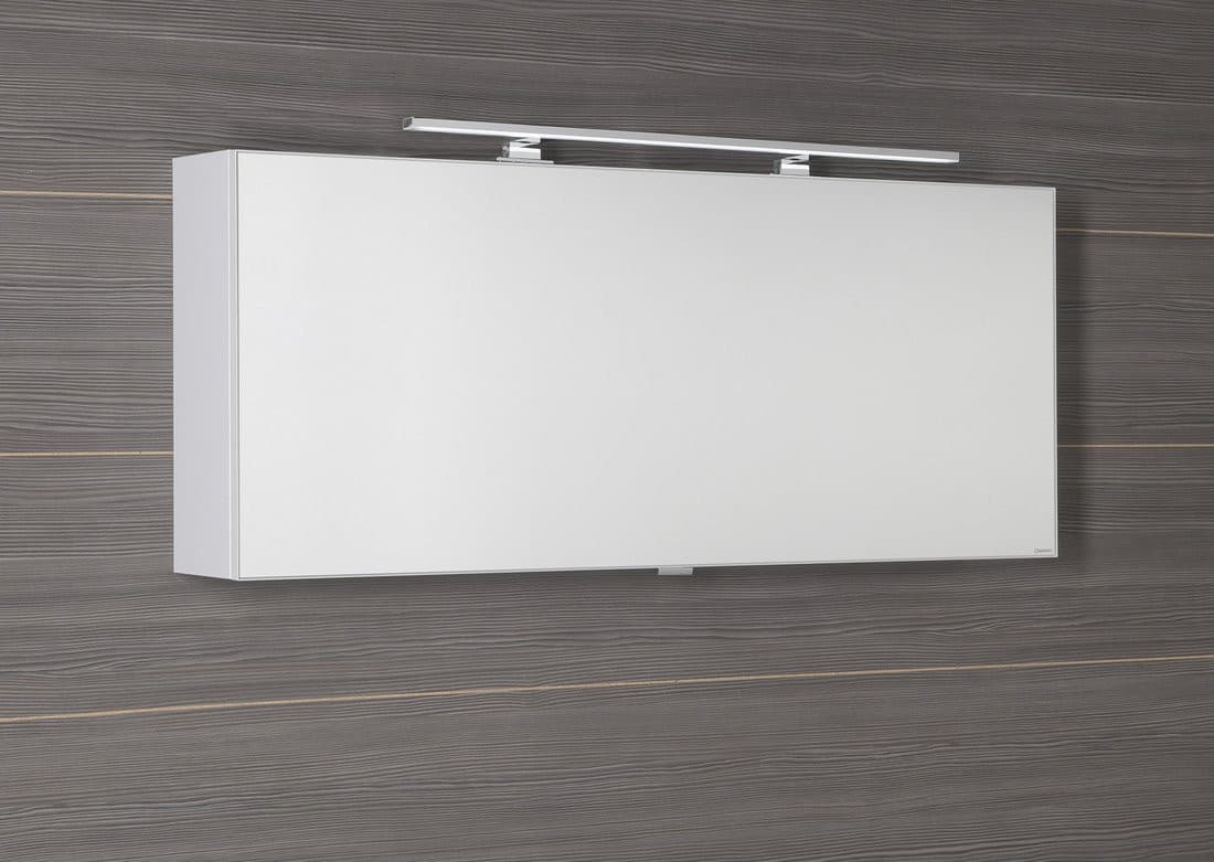 CLOE szafka z lustrem z oświetleniem LED, 120x50x18cm, biała