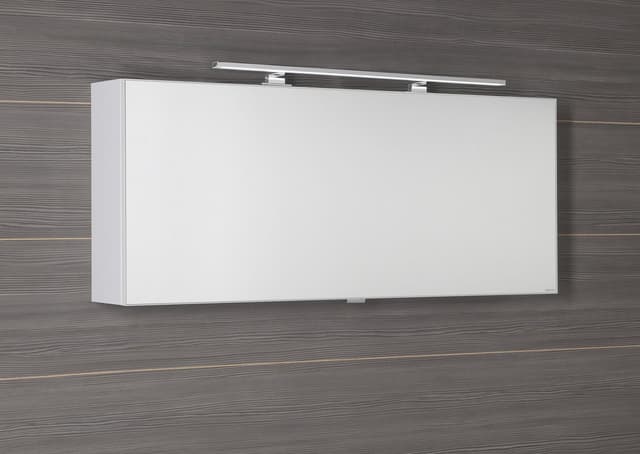 CLOE szafka z lustrem z oświetleniem LED, 120x50x18cm, biała