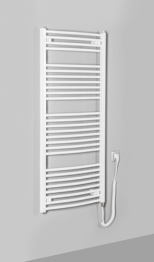 ORBIT-E grzejnik elektryczny, obły, 600x1320 mm, 600 W, biały