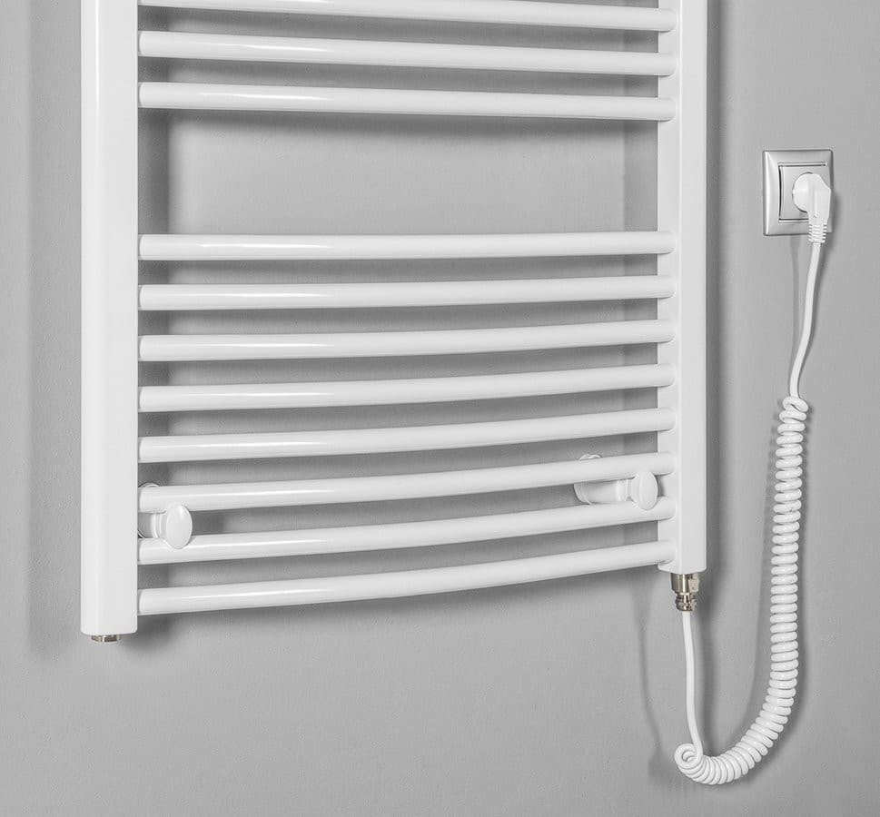 ORBIT-E grzejnik elektryczny, obły, 600x1320 mm, 600 W, biały