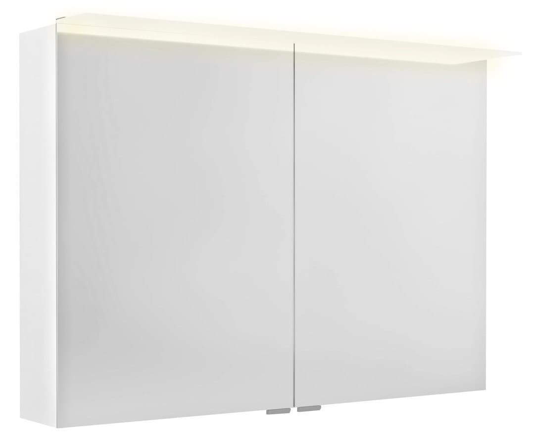 LINEX szafka z lustrem, oświetlenie LED, 100x70x15cm, biała